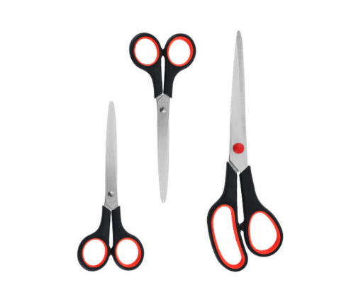 Комплект универсальных офисных ножниц, 3 шт.