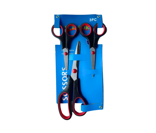 Комплект универсальных офисных ножниц, 3 шт.