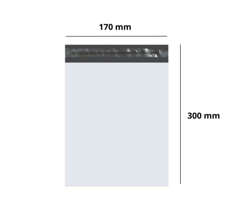 Polietilēna Paciņu Maisiņi – 100 Gab., 170x300 mm