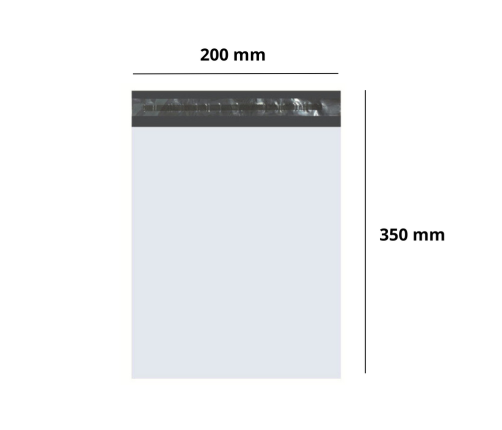 Polietilēna Paciņu Maisiņi – 100 Gab., 200x350 mm