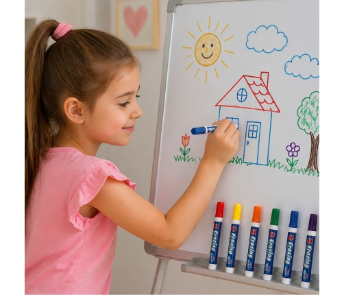 Set of 8 Colored Whiteboard Markers