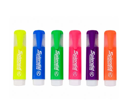 Highlighter Pen Set Pastel Colors 6pcs.