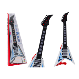 Elektriskā ģitāra bērniem ar gaismas efektiem Blue