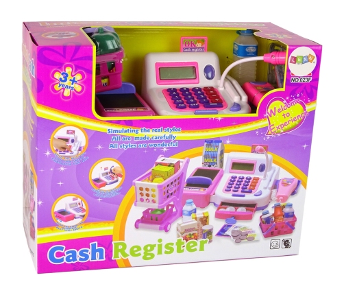 Shop Cash Register with Calculator Accessories