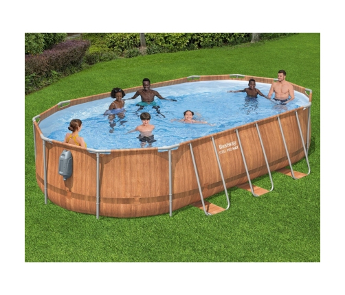 Bestway 56719 Power Steel Frame Pool 610 x 366 x 122 cm