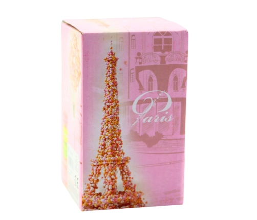 Eternal Crystal Rose in Dome with LED Lighting Pink 14x8cm