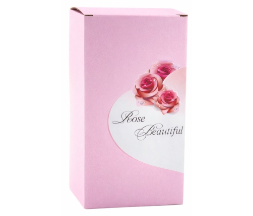 Eternal Rose In Glass Crystal LED Lighting Butterfly Red 21x11cm