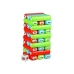 Game Tower With Worms Colorful Bricks