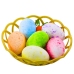 Easter Decorations In Basket Eggs Carrot Colorful 7pcs