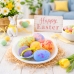 Easter Decorations Eggs With Loop Pendant Colorful 6pcs
