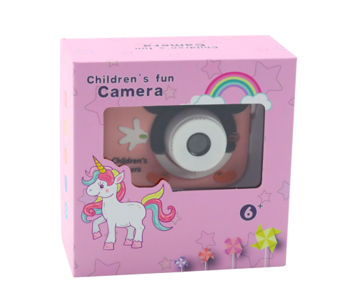 Digital Camera For Kids Mouse Pink 48Mpx HD 1080P