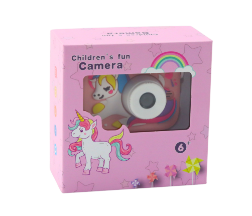 Digital Camera For Kids Unicorn Pink 48Mpx HD 1080P