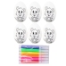Easter Styrofoam Eggs For Painting Markers Markers Mouse 6pcs