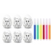 Easter Styrofoam Eggs For Painting Markers Markers Mouse 6pcs