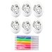 Easter Styrofoam Eggs For Painting Markers Markers Hen 6pcs
