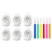 Easter Styrofoam Eggs For Painting Markers Flower Pattern B 6pcs
