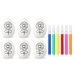 Easter Styrofoam Eggs For Painting Markers Flower Pattern D 6pcs