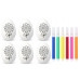 Easter Styrofoam Eggs For Painting Markers Flower Pattern C 6pcs