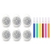 Easter Styrofoam Eggs For Painting Markers Flower Pattern A 6pcs