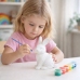 Bunny Styrofoam Decorations Painting Kit 2 Eggs Paints