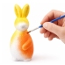 Set for painting styrofoam decorations 2 bunnies 4 eggs paints