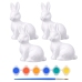 Easter Bunnies Styrofoam For Painting Paints 6pcs