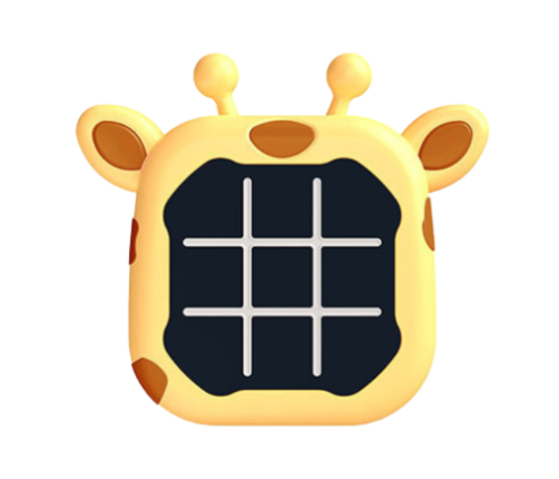 Electronic Game 3in1 Tic Tac Toe Memory Giraffe Yellow