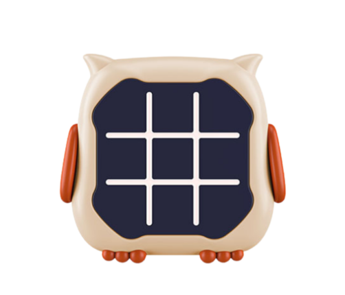 Electronic Game 3in1 Tic Tac Toe Memory Owl Beige