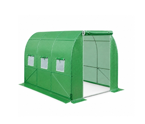 Foil Tunnel Garden Greenhouse 2x3 6m2 Green for Vegetables Frame