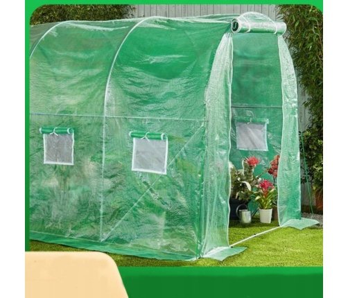 Foil Tunnel Garden Greenhouse 4x2.5x2m Foil 10m² UV-4 Premium