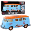 Retro Car Van Bus Lights Sounds Opening Doors Blue Retro Car Van Bus Lights Sounds Opening Doors Blue