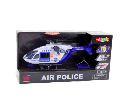Police Helicopter Hook Stretcher Lights Sounds 1:12