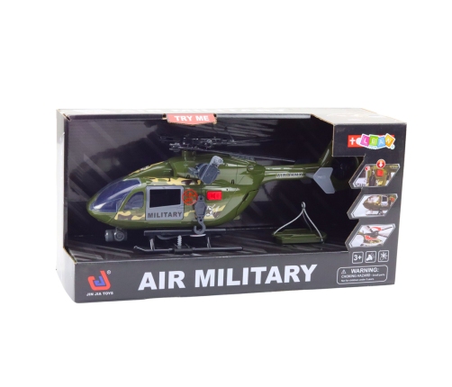 Military Helicopter Military Hook Stretcher Lights Sounds 1:12