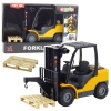 Forklift Moving Forks Pallet Lights Sounds Yellow Forklift Moving Forks Pallet Lights Sounds Yellow