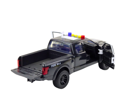 Pickup Truck With Engine Lights Sounds Gray 1:12