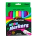 Set of Neon Markers for School, Water-Based Ink, Colorful, 8 pcs