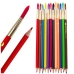 Watercolor Pencils With Brushes 2in1 Colored 12 Pcs