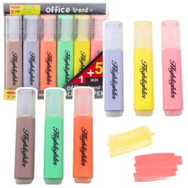 Set of Highlighters Note Markers Pastel Colors 6pcs