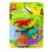 Set of 6 School Dinosaurs Erasers