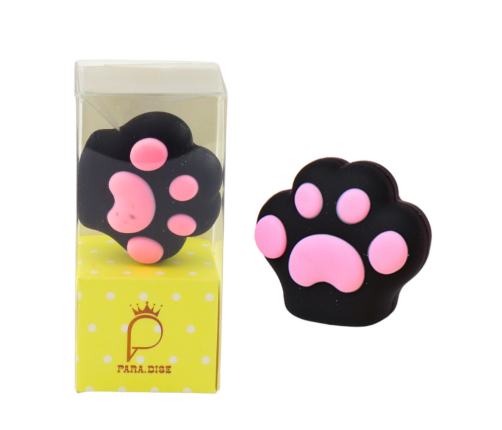Cat Paw Sharpener Pink Black Yellow 8cm