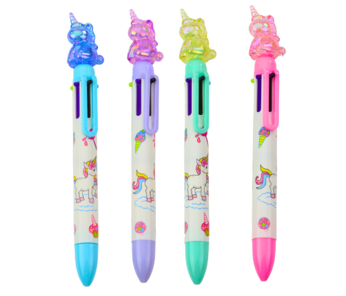 Multicolor Pen 6 Colors Unicorn Figure 0.7mm