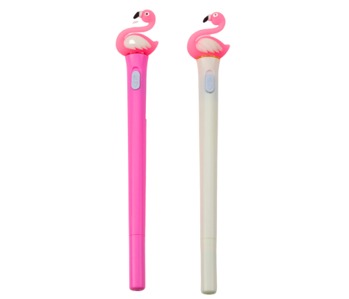 Luminous Ballpoint Pen Pink Flamingo Blue Ink 0.7mm Mix