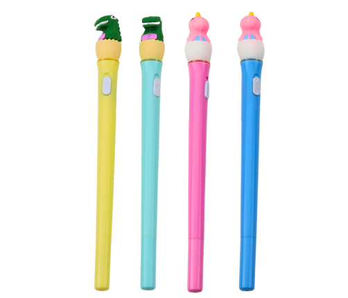 Glowing Dinosaur Ballpoint Pen In Egg Blue Ink 0.7mm Mix