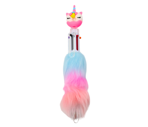 Unicorn Fur Ballpoint Pen Donut Fur Color 0.7mm Mix