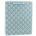 Embossed Gift Bag Blue Turquoise 32 x 26 x 10cm