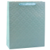 Embossed Gift Bag Blue Turquoise 32 x 26 x 10cm