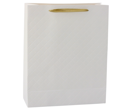 Paper Gift Bag White Elegant 32 x 26 x 12cm