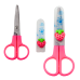 Two-handed school scissors with safety cap Mix 12cm