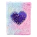 Plush Notebook Notebook Lined Heart With Confetti Pastel A5 80 Sheets