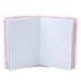 Plush Notebook Notebook Lined Star with Confetti Pink A5 80 Sheets